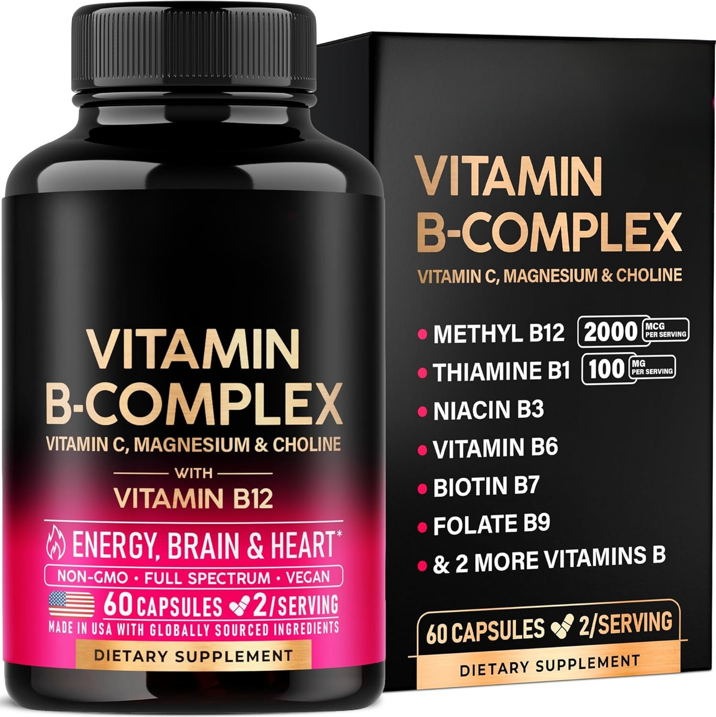 Anti-Aging Vitamin B Complex for Energy, Brain Health, and Youthful Skin