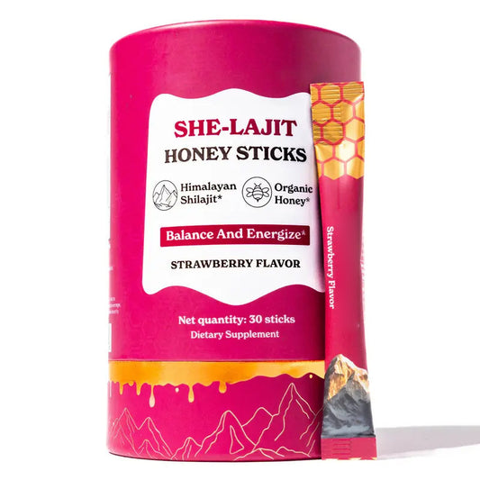 Shilajit Honey Sticks for Menopause Support, Energy & Hormone Balance